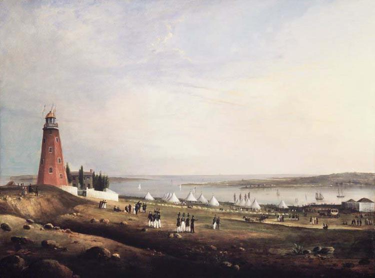 Charles Codman Entertainment of the Boston Rifle Rangers by the Portland Rifle Club in Portland Harbor, Germany oil painting art